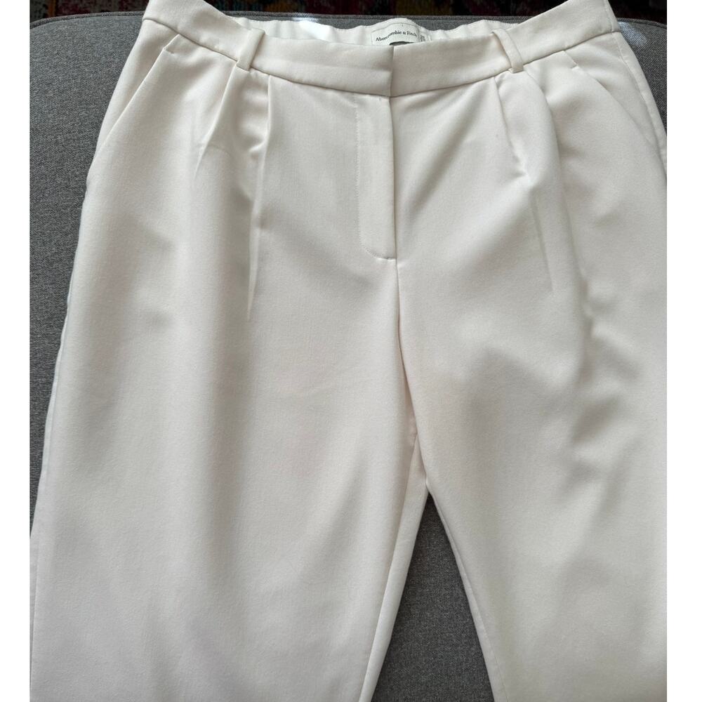 Abercrombie & Fitch Cream Wide-Leg Pants - Picture 4 of 5